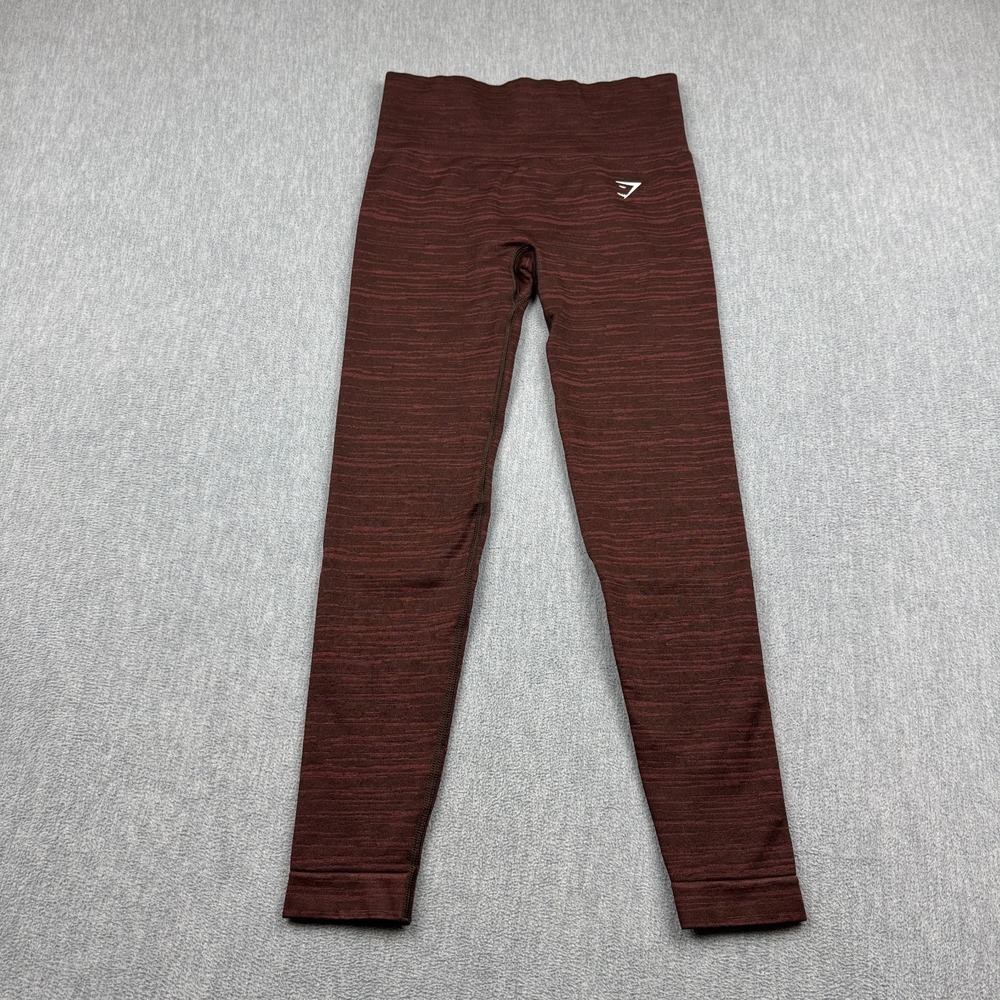 Gymshark Leggings Womens Small Brown Adapt Marl Brown Seamless Workout Gym‎ Yoga